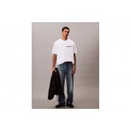 Calvin Klein Logo Relaxed Ανδρικό Κοντομάνικο T-Shirt Λευκό