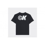 Calvin Klein Sport Monogram Graphic Logo Ανδρικό Κοντομάνικο T-Shirt Μαύρο