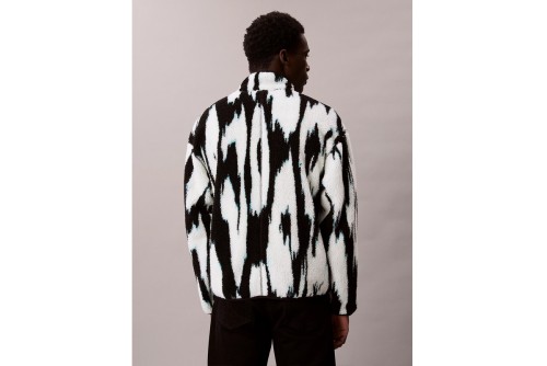 Calvin Klein Printed Relaxed Μπουφάν Sherpa Ανδρικό (LV04RD219G UB1)