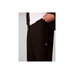 Calvin Klein Monogram Ανδρικό Παντελόνι Φόρμας Μαύρο
