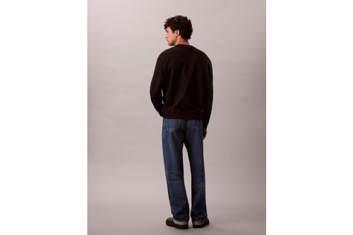 Calvin Klein Terry Monologo Relaxed Μπλούζα Με Λαιμόκοψη Ανδρική (LV04RD242G UB1)