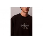 Calvin Klein Terry Monologo Relaxed Μπλούζα Με Λαιμόκοψη Ανδρική (LV04RD242G UB1)