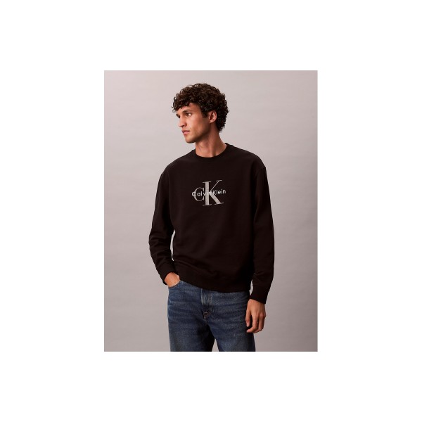 Calvin Klein Terry Monologo Relaxed Μπλούζα Με Λαιμόκοψη Ανδρική (LV04RD242G UB1)