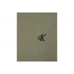 Calvin Klein Monogram Logo Ανδρικό Κοντομάνικο T-Shirt Χακί