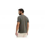 Calvin Klein Monogram Logo Ανδρικό Κοντομάνικο T-Shirt Ανθρακί