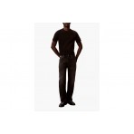 Calvin Klein Monogram Logo Ανδρικό Κοντομάνικο T-Shirt Μαύρο