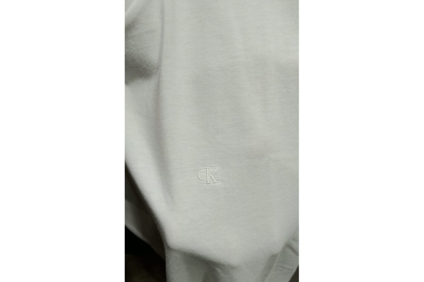 Calvin Klein Monogram Logo Ανδρικό Κοντομάνικο T-Shirt Λευκό