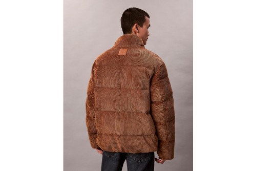 Calvin Klein Corduroy Μπουφάν Puffer Ανδρικό (LV04RD501G 2E3)