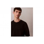 Calvin Klein Rib Cozy Flatback Ανδρικό Κοντομάνικο T-Shirt Μαύρο