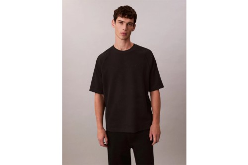 Calvin Klein Rib Cozy Flatback Relaxed Fit T-Shirt Ανδρικό (LV04RE225G UB1)