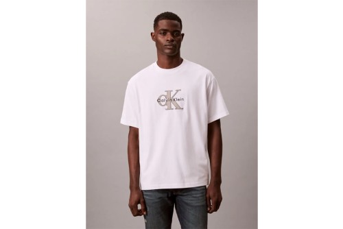 Calvin Klein Monologo Graphic Relaxed T-Shirt Ανδρικό (LV04RE815G YAF)