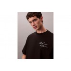 Calvin Klein Relaxed Script Logo T-Shirt Ανδρικό (LV04RE828G UB1)