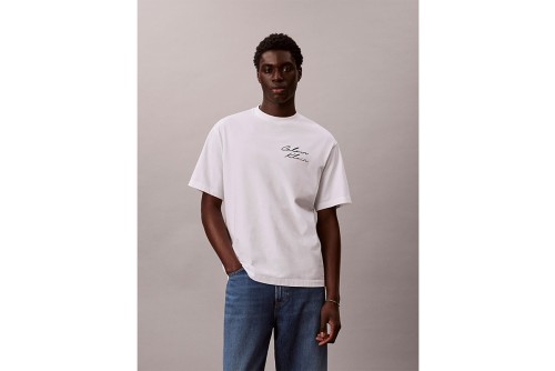 Calvin Klein Relaxed Script Logo T-Shirt Ανδρικό (LV04RE828G YAF)
