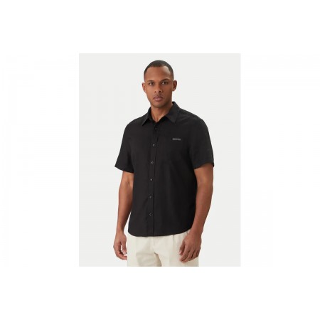 Calvin Klein Linen Classic Πουκάμισο Κοντομάνικο Ανδρικό 