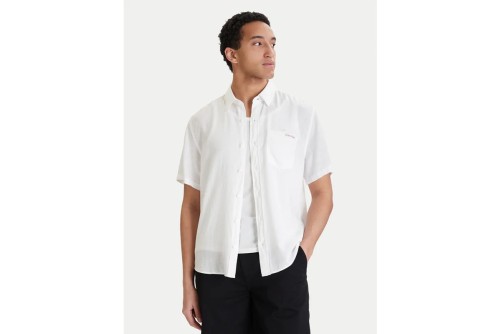 Calvin Klein Linen Classic Πουκάμισο Κοντομάνικο Ανδρικό (LV04RF120G YAA)