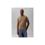 Calvin Klein Ανδρικό Κοντομάνικο T-Shirt Χακί