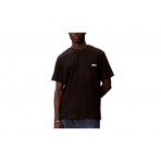 Calvin Klein Chest Pocket Badge Ανδρικό Κοντομάνικο T-Shirt Μαύρο