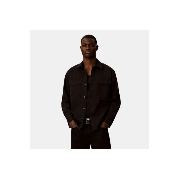 Calvin Klein Cotton Twill Utility Overshirt Πουκάμισο Μακρυμάνικο Ανδρικό (LV04RG121G UB1)