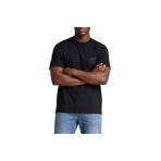 Calvin Klein Relaxed Embossed Logo Ανδρικό Κοντομάνικο T-Shirt Μαύρο
