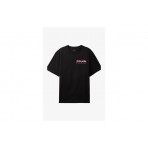 Calvin Klein Relaxed Back Logo Ανδρικό Κοντομάνικο T-Shirt Μαύρο, Ροζ