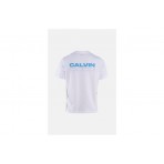 Calvin Klein Relaxed Back Logo Ανδρικό Κοντομάνικο T-Shirt Λευκό