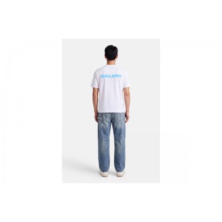 Calvin Klein Relaxed Back Logo Ανδρικό Κοντομάνικο T-Shirt Λευκό