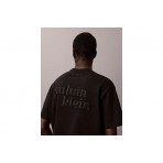 Calvin Klein Relaxed Embossed Logo Ανδρικό Κοντομάνικο T-Shirt Μαύρο