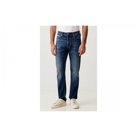 Calvin Klein Classic Taper Ανδρικό Παντελόνι Τζιν Μπλε