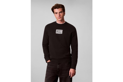 Calvin Klein Cotton Terry Logo Μπλούζα Με Λαιμόκοψη Ανδρική (LV04RH248G UB1)
