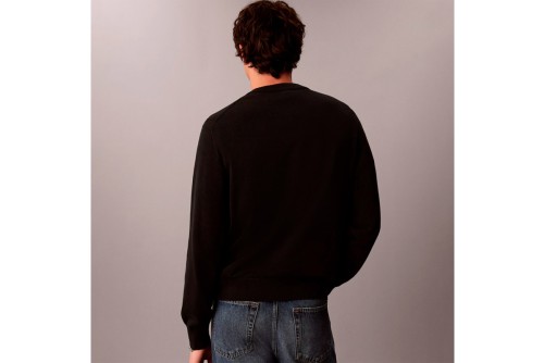Calvin Klein Relaxed Cotton Monologo Graphic Πουλόβερ Ανδρικό (LV04RH320G UB1)
