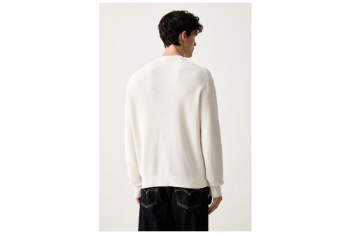 Calvin Klein Classic Cotton Waffle Knit Πουλόβερ Ανδρικό (LV04RH326G YAS)