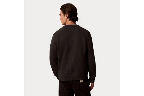 Calvin Klein Monologo Badge Terry Μπλούζα Με Λαιμόκοψη Ανδρική (LV04RJ200G 8MN)