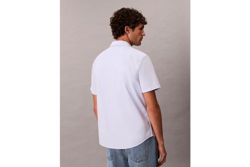 Calvin Klein Oxford Cotton Πουκάμισο Κοντομάνικο Ανδρικό (LV140EM124 UB1)