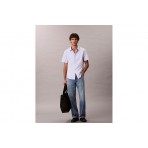 Calvin Klein Oxford Cotton Πουκάμισο Κοντομάνικο Ανδρικό (LV140EM124 UB1)