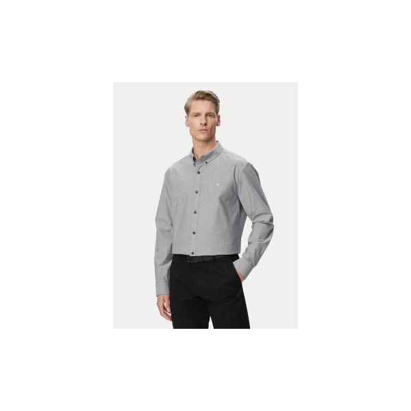 Calvin Klein Solid Classic Oxford Πουκάμισο Μακρυμάνικο Ανδρικό (LV140EM125 CEF)
