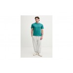 Calvin Klein Classic Monogram Ανδρικό Κοντομάνικο T-Shirt Τυρκουάζ