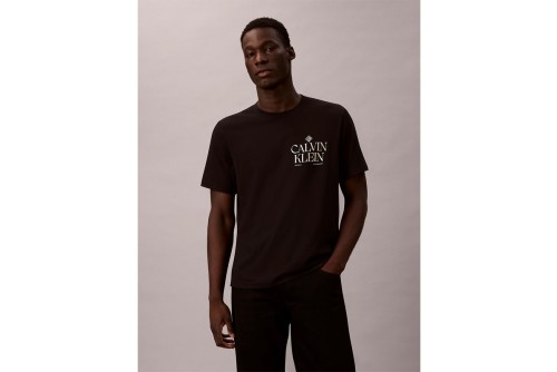 Calvin Klein Logo Roses Graphic Classic T-Shirt Ανδρικό (LV14RE801G UB1)