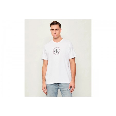 Calvin Klein Word Circle Graphic Ανδρικό Κοντομάνικο T-Shirt Λευκό