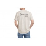 Calvin Klein Ανδρικό Κοντομάνικο T-Shirt Μπεζ