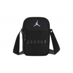 Jordan Blacktop Festival Τσαντάκι Χιαστί - Ώμου Μαύρο, Λευκό 2,5L 