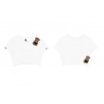 Mwm Teddy Crop Top Κοντομάνικο Γυναικείο (MW052020911 WHITE)