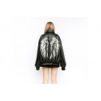 Mwm Wings Jacket Μαύρο, Ασημί