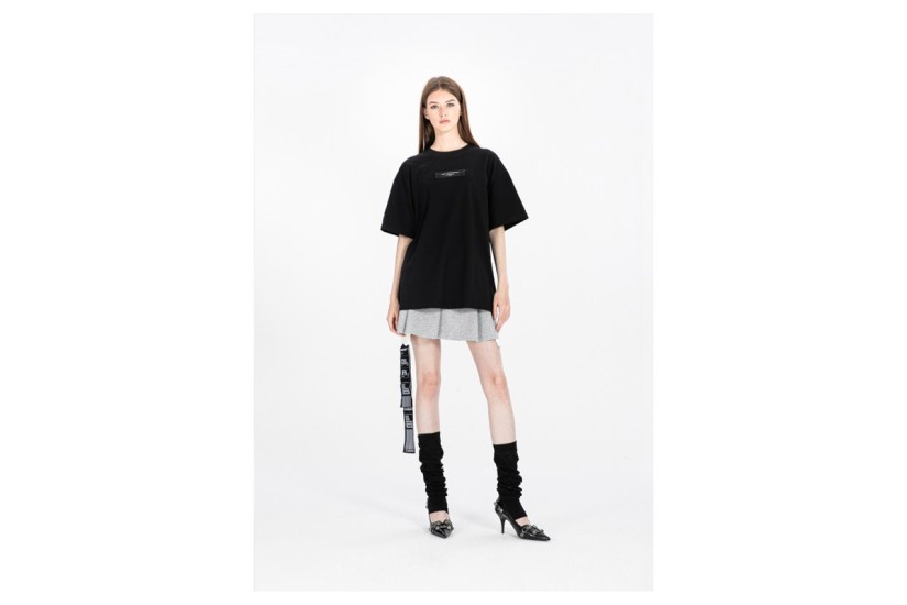 MWM Cords Back Circle Logo Patch Κοντομάνικο T-Shirt Μαύρο