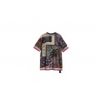 Mwm Oversized Silk Bandana T-Shirt (MW092020394 BLUE)
