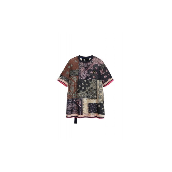 Mwm Oversized Silk Bandana T-Shirt (MW092020394 BLUE)