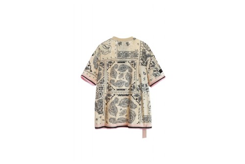 Mwm Oversized Silk Bandana T-Shirt (MW092020394 ECRU)