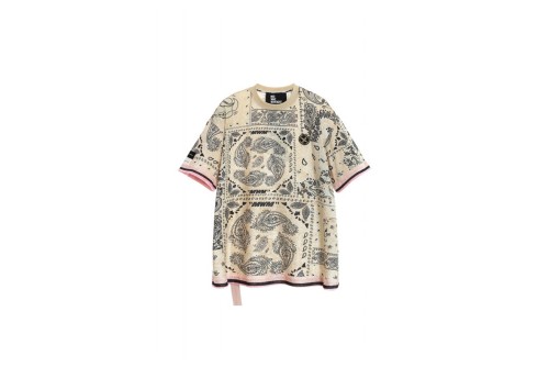 Mwm Oversized Silk Bandana T-Shirt (MW092020394 ECRU)