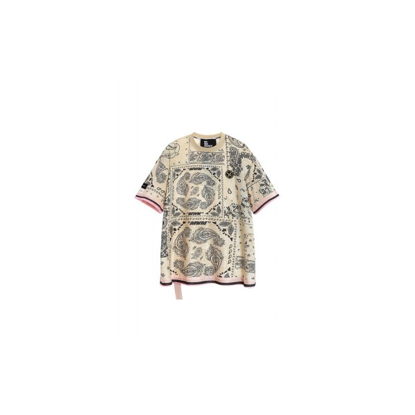 Mwm Oversized Silk Bandana T-Shirt (MW092020394 ECRU)