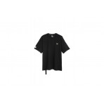 Mwm Square Pattern Soft Fabric T-Shirt (MW092020402 BLACK)