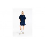 Mwm Pleated Texture Regular Fit T-Shirt (MW092020406 NAVY)